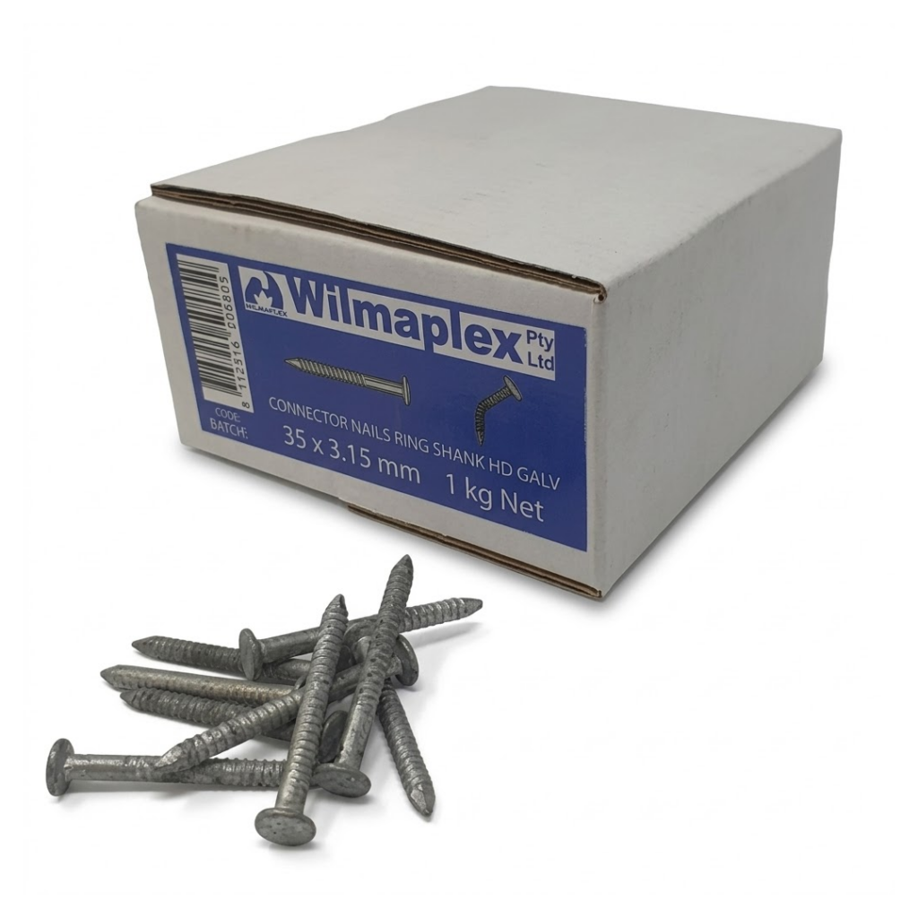 Wilmaplex 35 x 3.15mm Galvanised Timber Connector Nails
