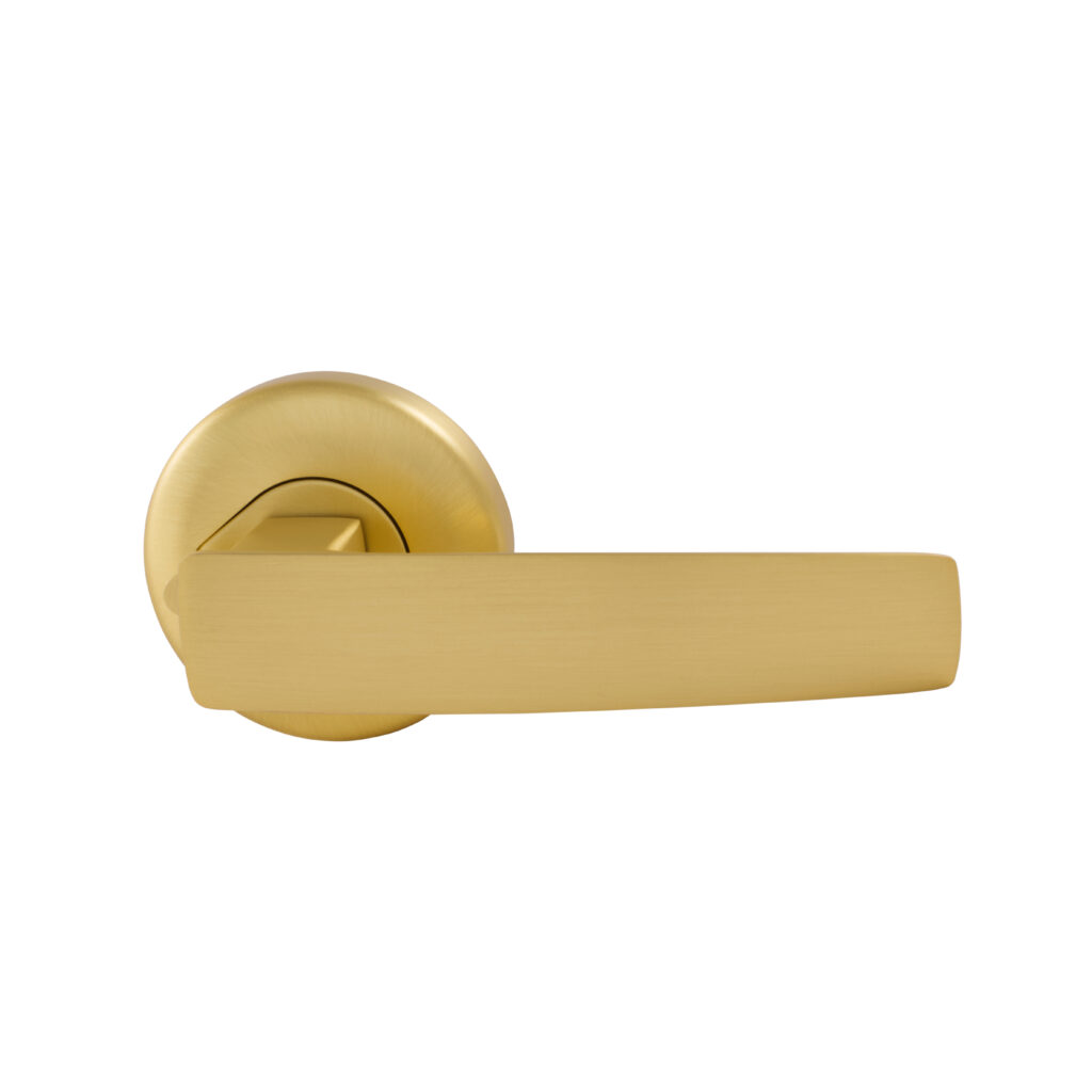 Gainsborough Neue Aurora Privacy Lever Set – Satin Brass