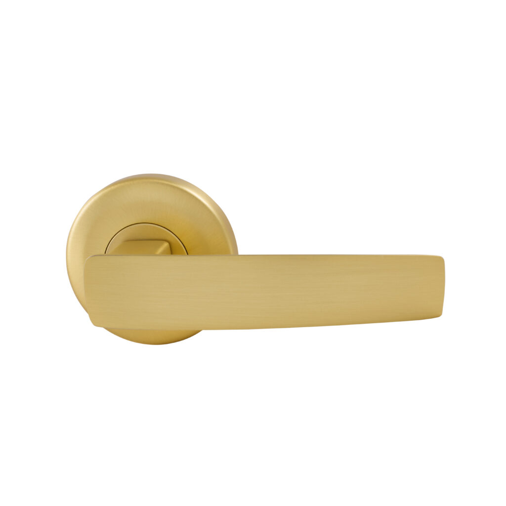 Gainsborough Neue Aurora Passage Lever Set – Satin Brass