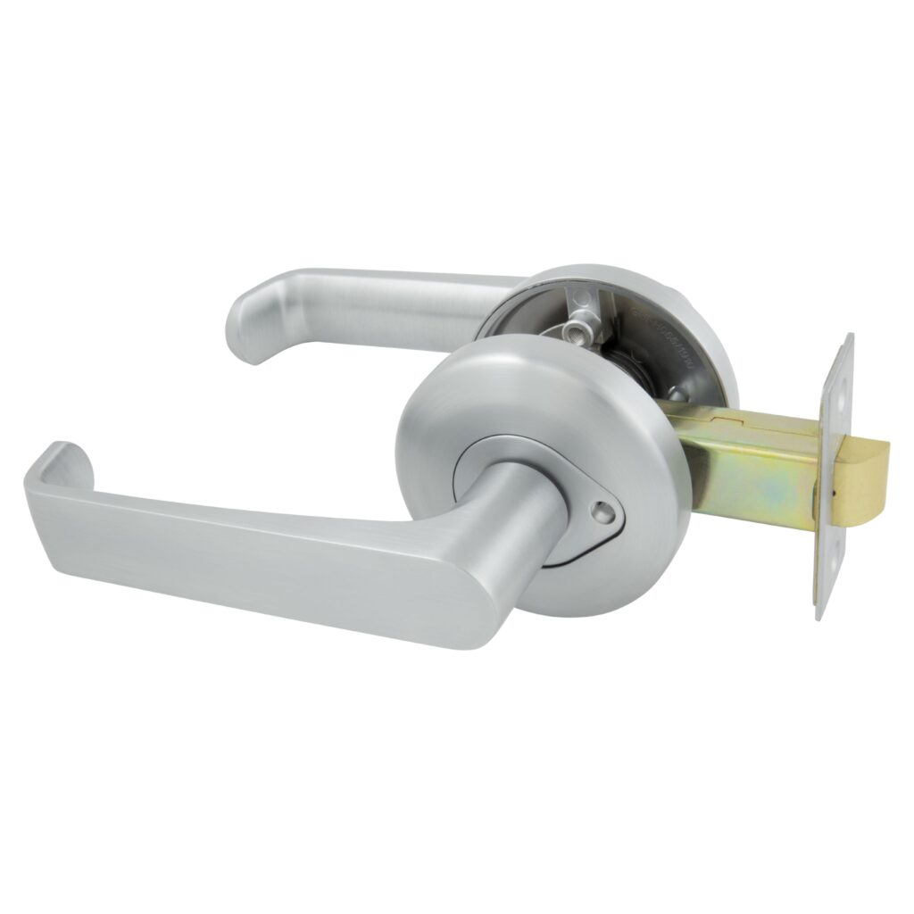 Gainsborough Neue Telo Privacy Lever Set – Brushed Satin Chrome